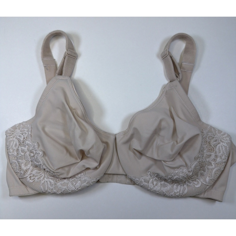Warner's Bra 38D 05001Y Lightly Lined Comfort Full Coverage Beige Underwire